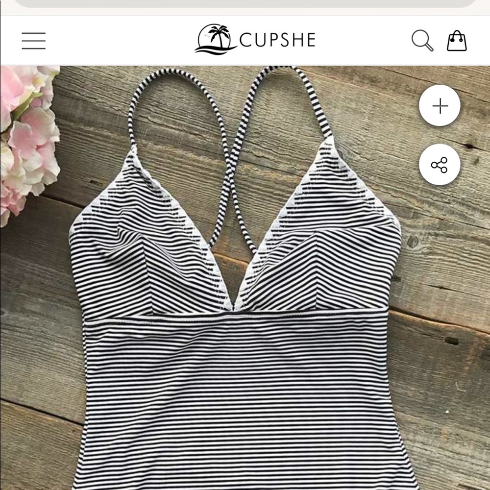 Striped Cupshe one piece